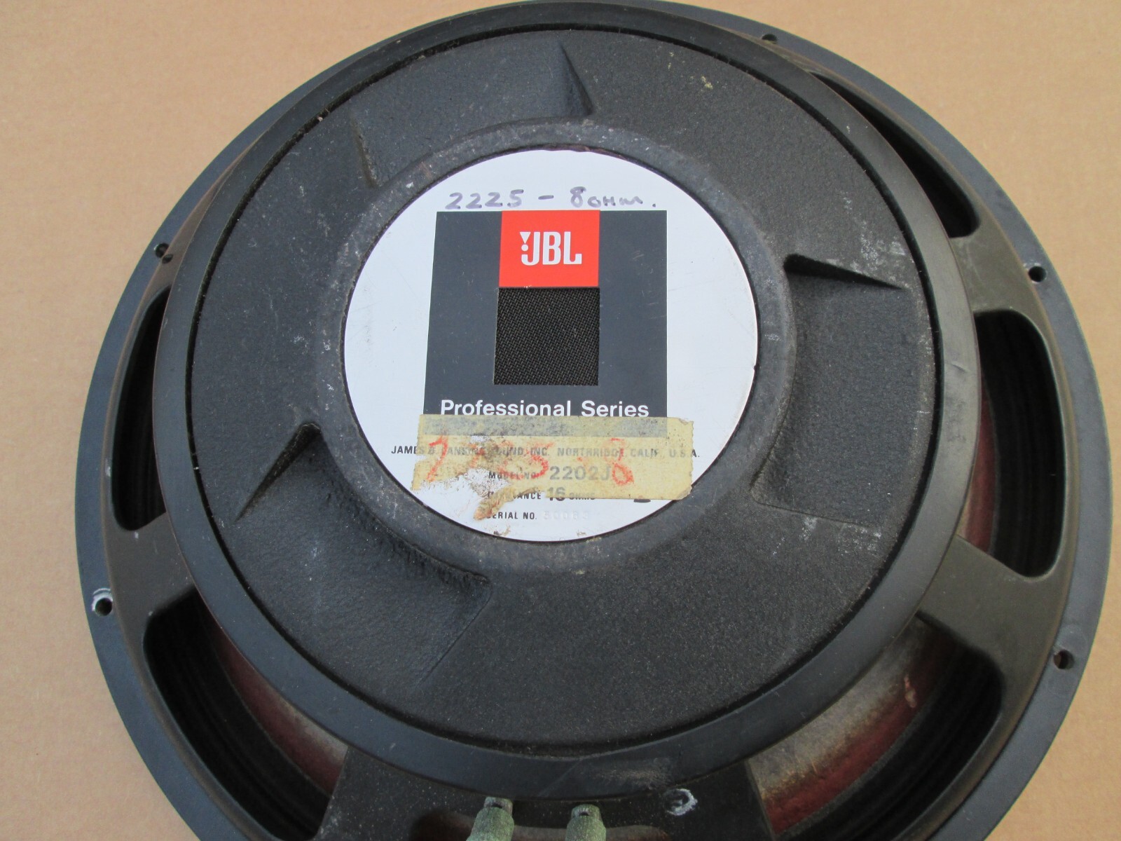 JBL 2225H 38cm・15インチウーハー(ペア) JBL 2225H 38cm・15インチウーハー(ペア) JBL 2225H 15