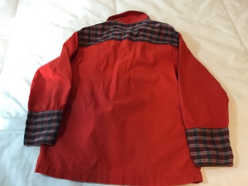 Vintage Boys Roy Rogers Frontier Wear Red Western Shirt Size 4 By Rob Roy