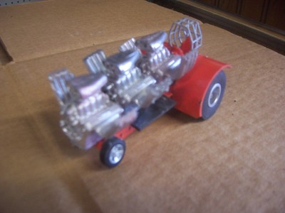 custom built hot rod pulling tractor,3 blown race engines,1:64,pro-puller,
