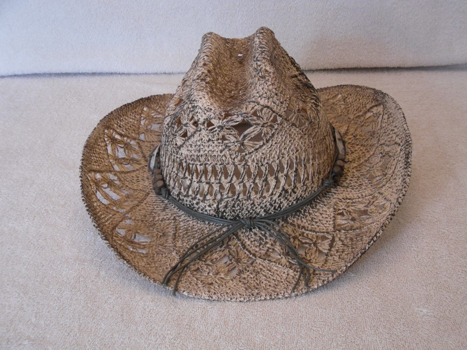 Sun 'N' Sand Summer Beach Western Hat 7 3/8 - 7 1/2  Mexico