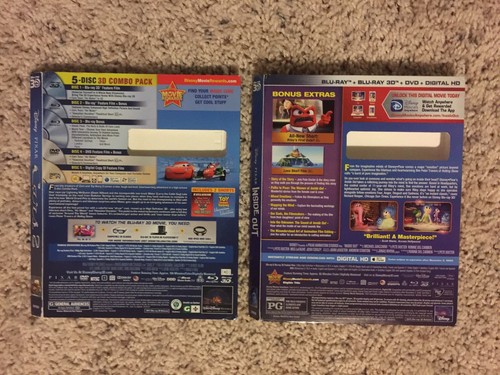 Disney Blu Ray 3D Slipcover Lot SLIPCOVERS ONLY!