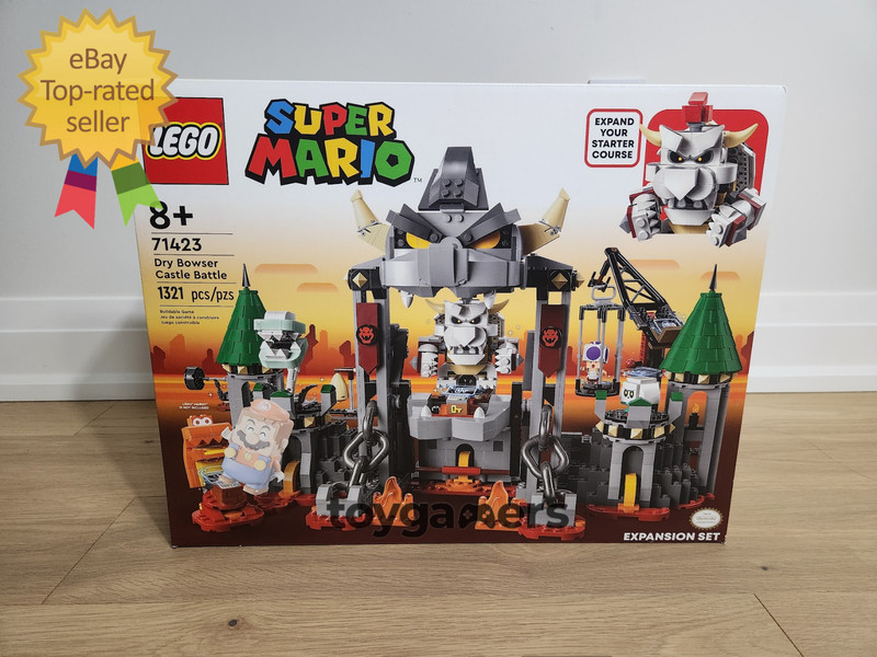 Lego Super Mario Dry Bowser Castle Battle Expansion Set 71423