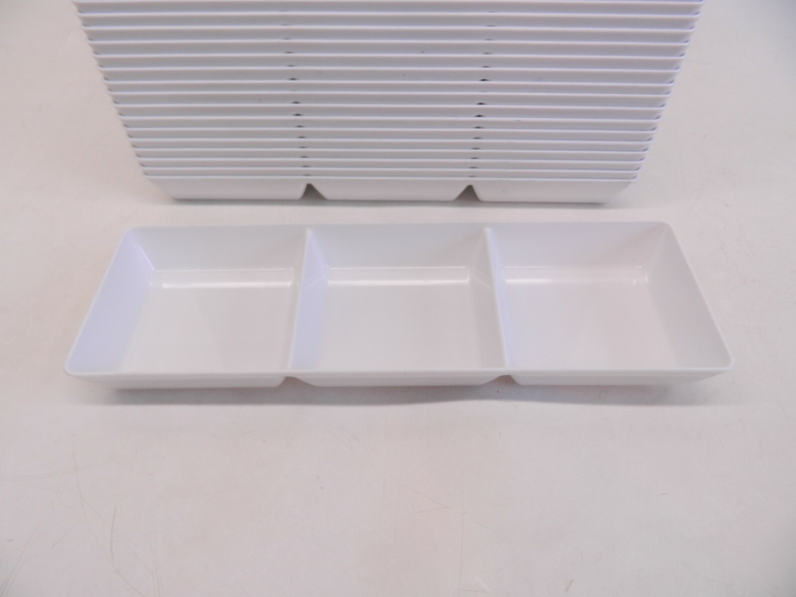 Lot of 39 Plastic Candy Trays 3 Compartment Divider Sectional 15