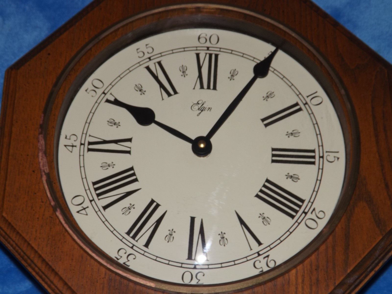 Vintage Elgin Pendilium Regulator Wall Clock  