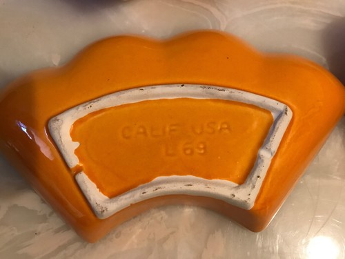 Vintage California Pottery Lazy Susan Serving Set Hors D’oeuvre Appetizer L69 US