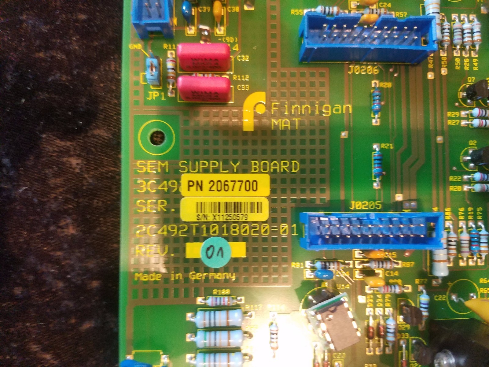 NEW Thermo Scientific SEM SUPPLY BOARD for ELEMENT 2 Mass Spec. P/N:  2067700