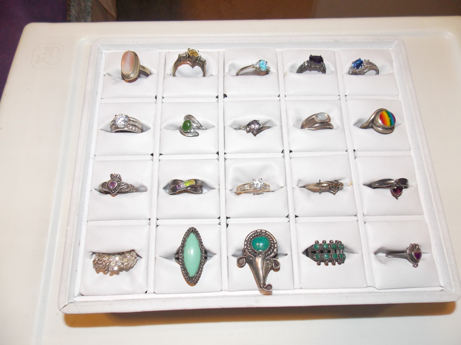 LOT OF 20 STERLING SILVER RINGS