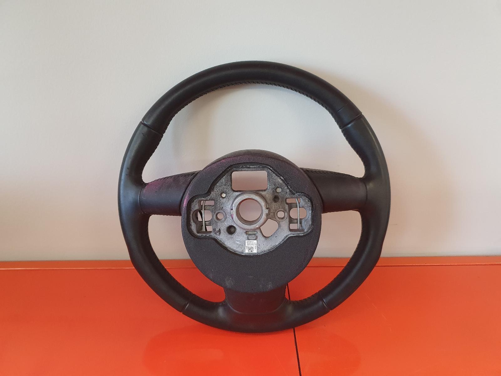 2014 Audi A1 STEERING WHEEL LEATHER 8X STANDARD TYPE 12/10-10/18 image 4