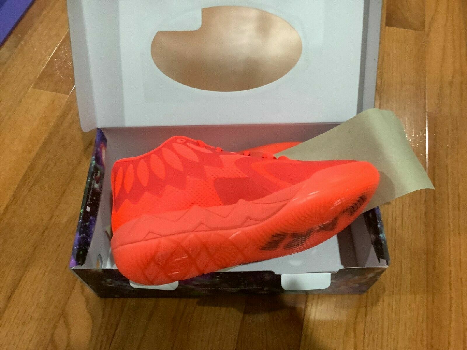 Pre-owned Puma Mb.01 Not From Here Men's Size 13 Lamelo Ball Red Blast Ds 377237-02