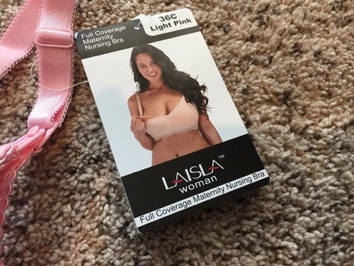 Laisla Full coverage Maternity Nursing Bra 36C NWT Pink