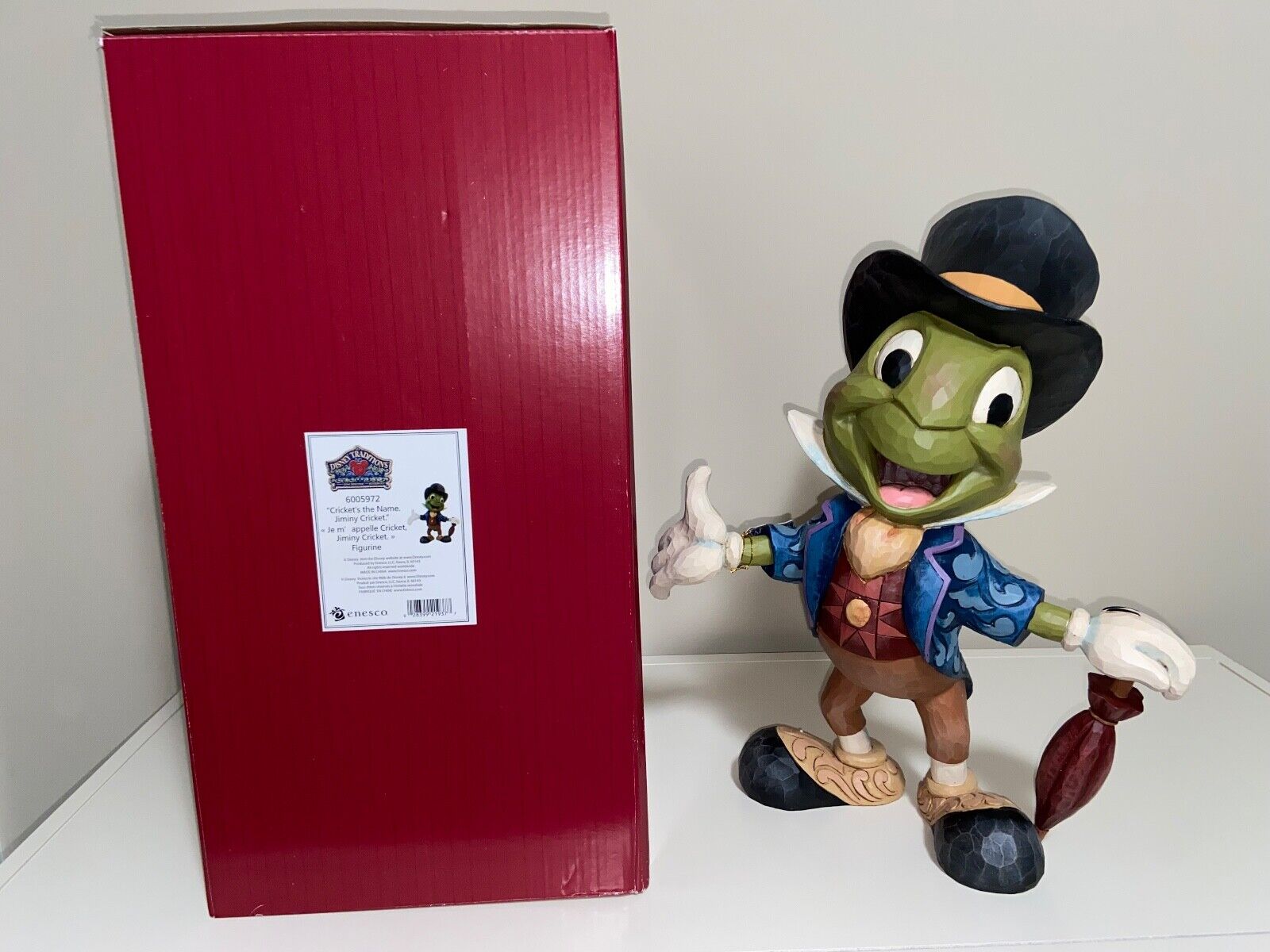 Jim Shore Jiminy Cricket Figurine Disney 6005972 Cricket's