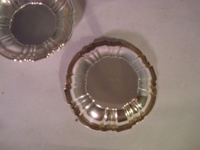 Antique Sterling Master Salt Cellars (#4) Small Bowl 3 1/4