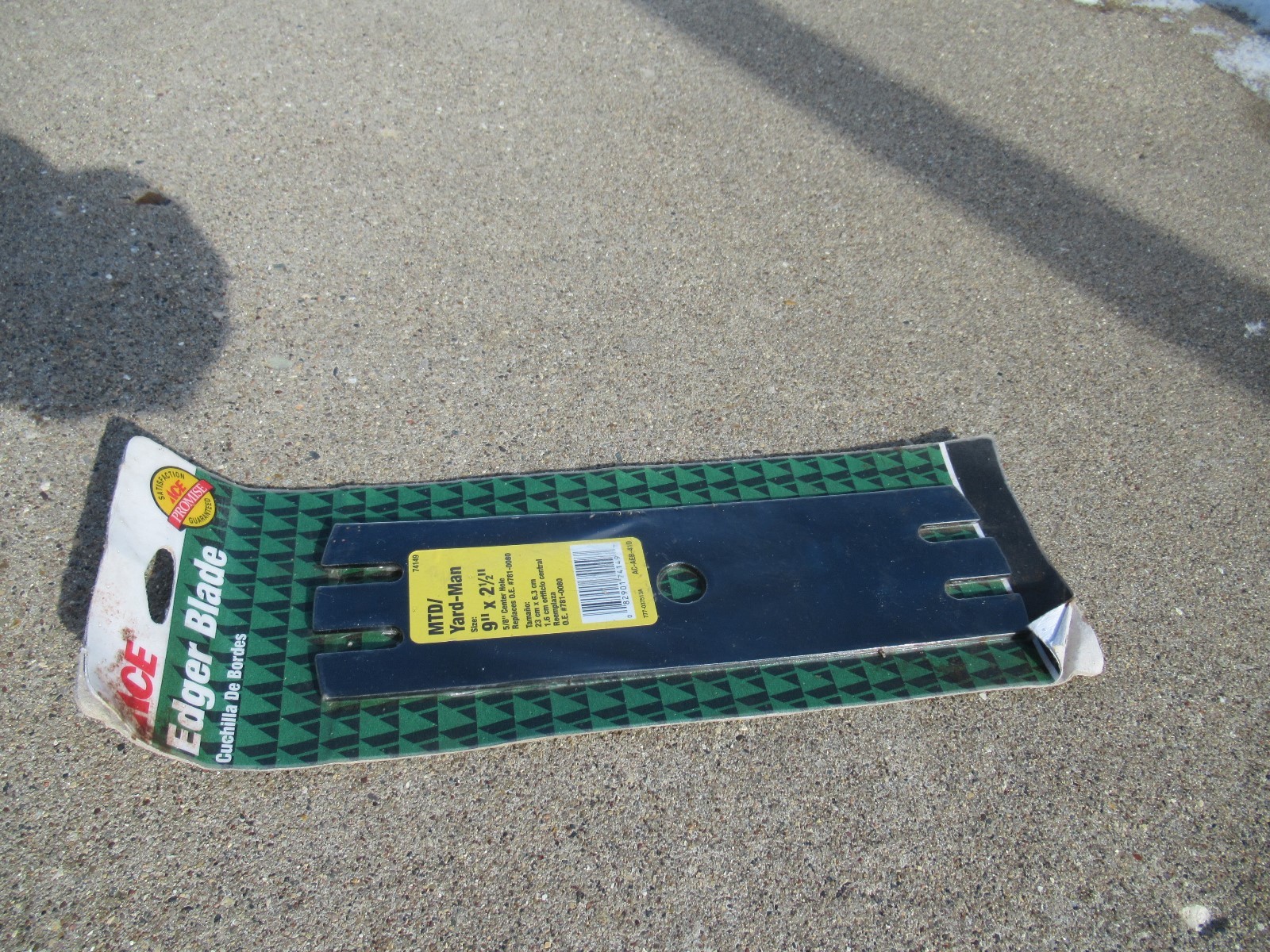 New Ace Edger BLADE 74149 for MTD / Yard Man Edger replaces 781-0080