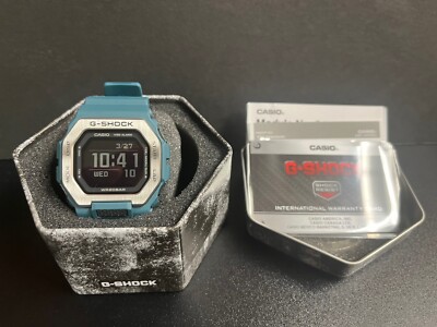 Casio G-Shock GBX100-2 Men's Watch Tide Graph Surf G-Lide Model NWT Teal Color