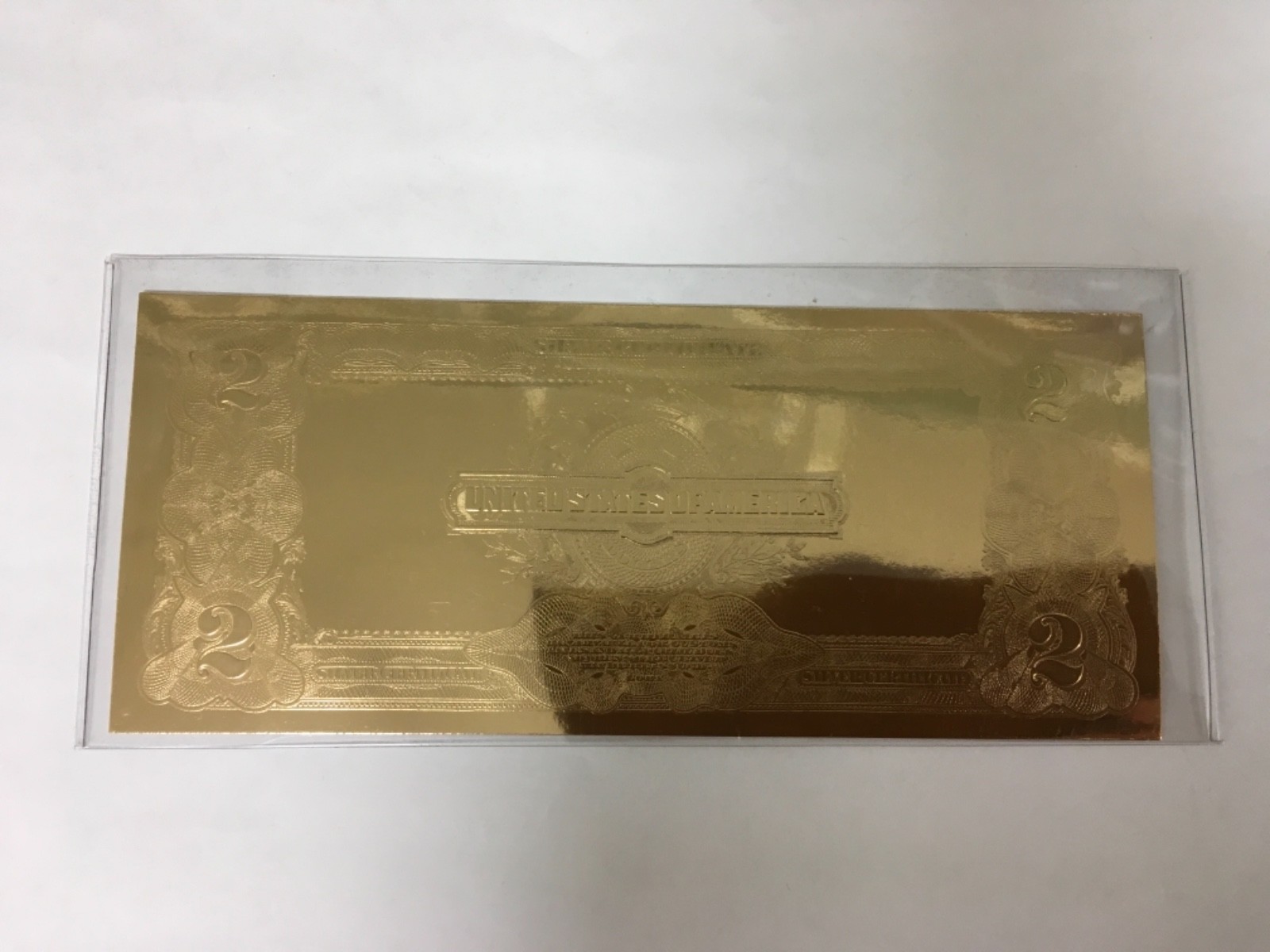 National Collector's Mint Year 2000 $2 GOLD CERTIFICATE w/ presentation box