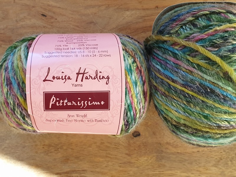 Louisa Harding Pitturissimo Garn Wolle Farbverlauf GrÃ¼N-Bunt 200g 2 X 100g