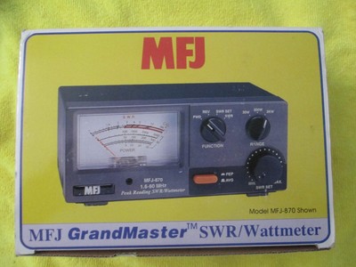 MFJ 874 RF Power & SWR meter for 1.8-525Mhz - HF / VHF / UHF 200 Watts Ham Radio. Buy it now for 114.99
