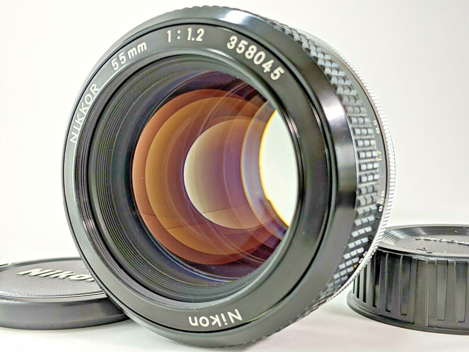 Near MINT】Nikon Non Ai Nikkor 55mm F1.2 Standard Bright MF Near MINT】Nikon Non Ai Nikkor 55mm F1.2 Standard Bright MF