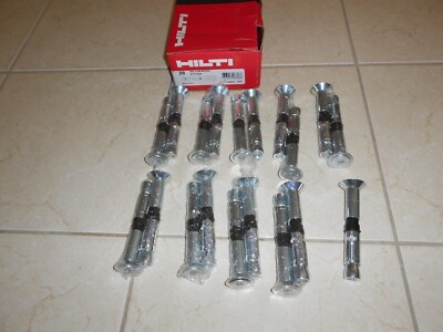 HILTI HSL-3-SK M12/25 WEDGE ANCHORS FLUSH MOUNT BOX OF 19 HILTI ANCHORS