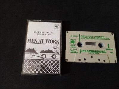 MEN AT WORK  BUSINESS AS USUAL  1981  MC MUSIC TAPE CBS  40-85423