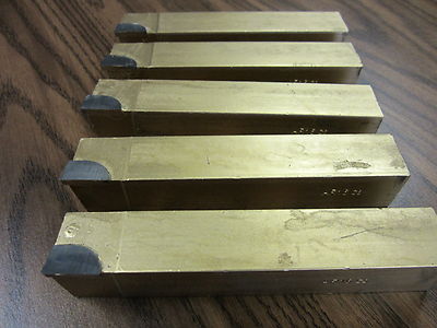 1'' carbide tipped brazed tool bits, AR16 5pcs/set,C5 general machining---new