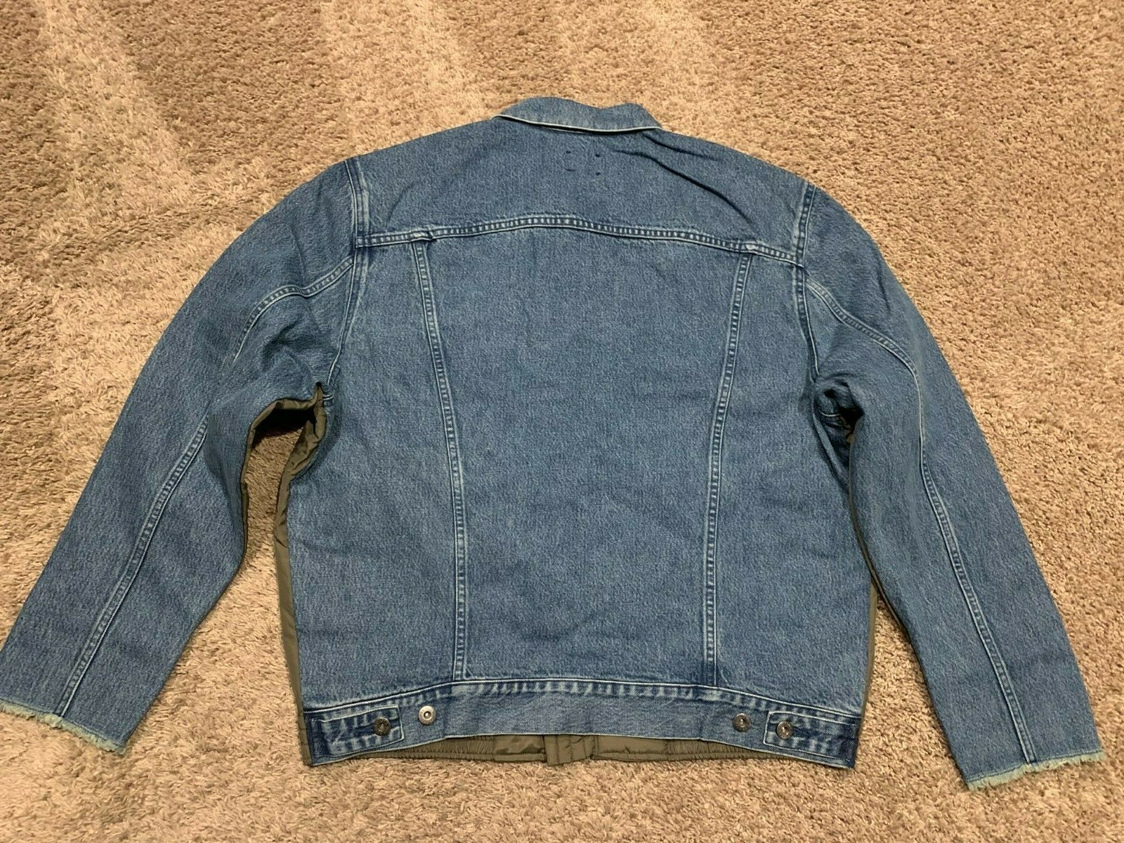 Pre-owned Levi's Made & Crafted Spliced Bomber Trucker Jacket Men's Large Rt$498 B12 In Multicolor