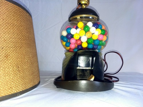 Vintage Carousel  Coin Operated Mallard  Duck Gumball Machine  Lamp