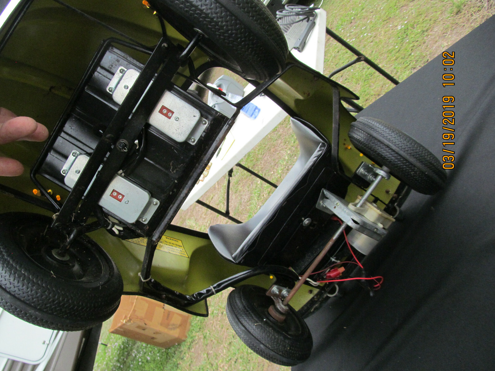 1970's Prestige Mini Motors Yellow VW Bug Volkswagon Electric Peddle Car Needs