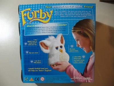 2005 Emototronic Furby doll, black w/tan belly, Brand New Sealed, needs batt.