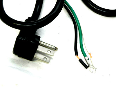 HEAVY DUTY 8 Ft 16 AWG 16/3 Replacement Power Cord Black Extension Cable 300V HR