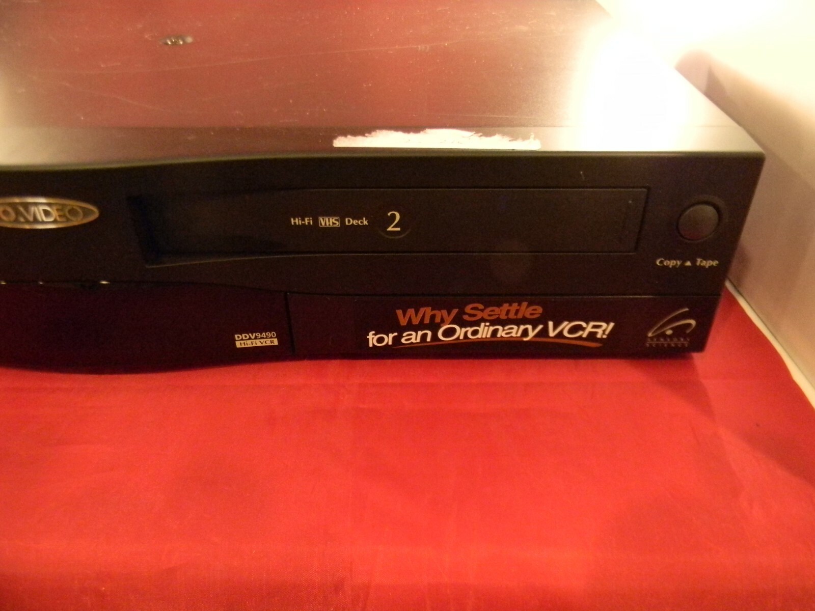 GO-VIDEO DDV9490 VCR Video Recorder Player Dual Deck Hi-Fi 4-Head L@@K!!!!