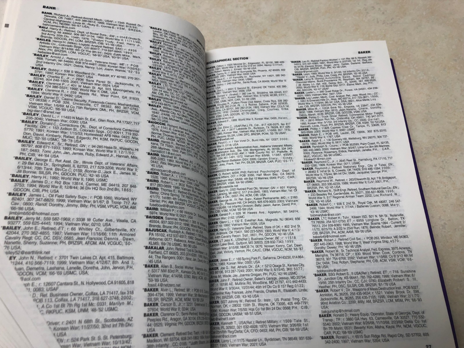 Military Order of Purple Heart 2003 Membership Directory