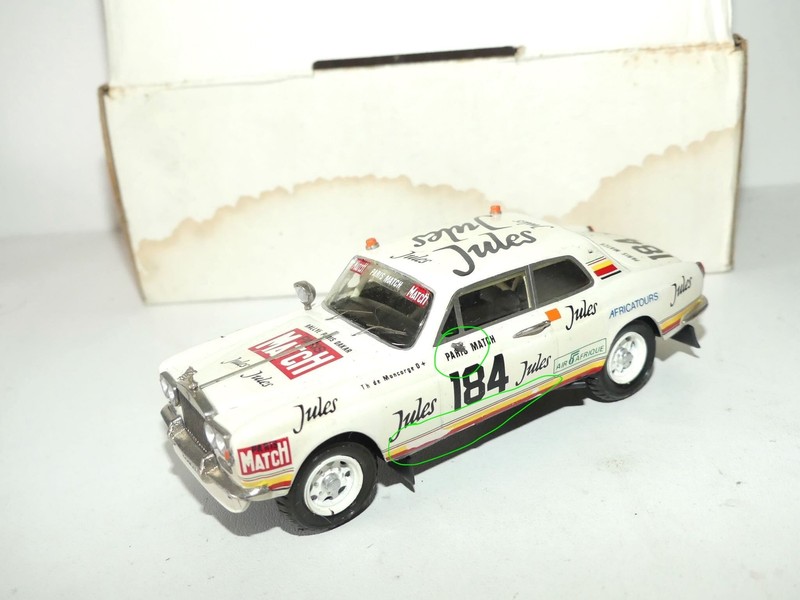 Rolls Royce Proto Jules Rallye A Dakar 1981  Kit MontÃ© Mini Racing 1:43 Imperfec
