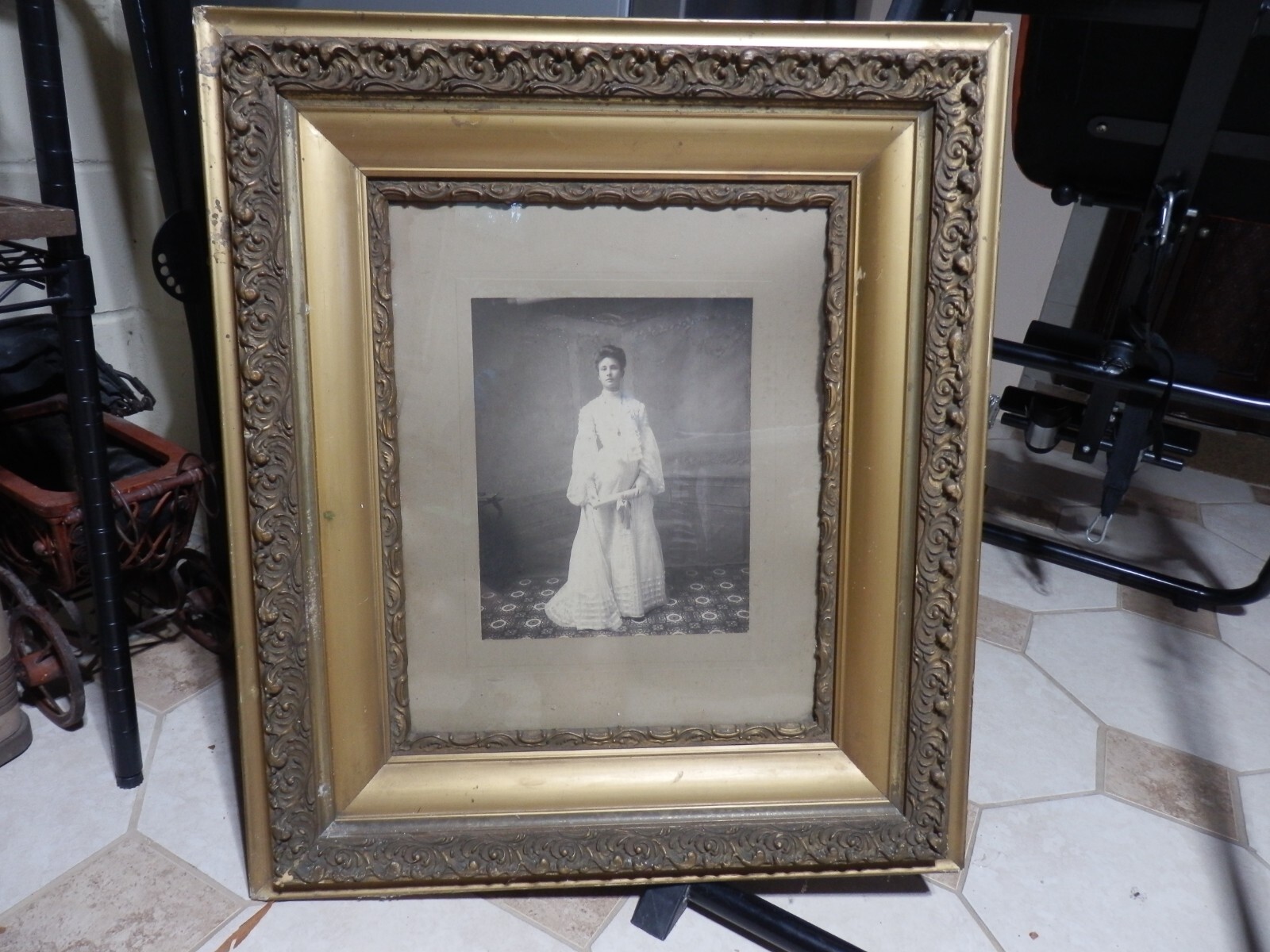 Vintage LARGE PICTURE Frame Glass Cover - 29