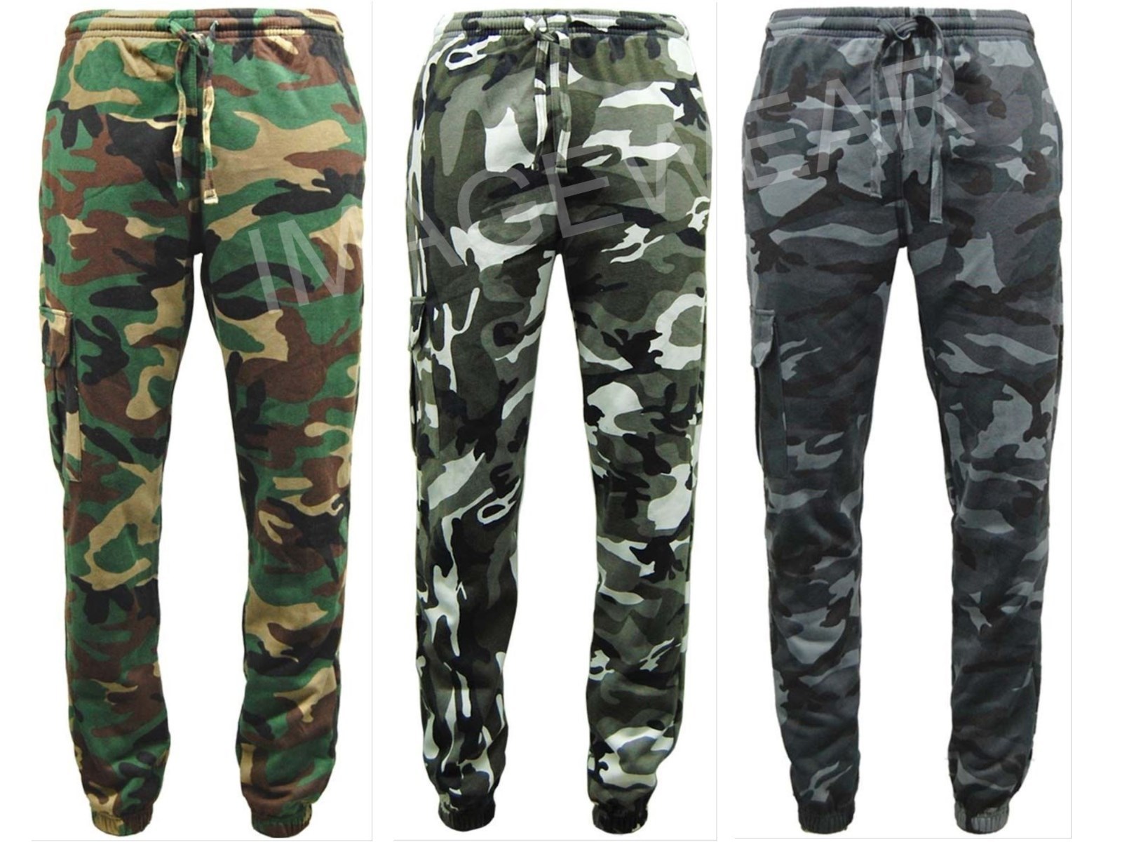 camouflage jogging bottoms
