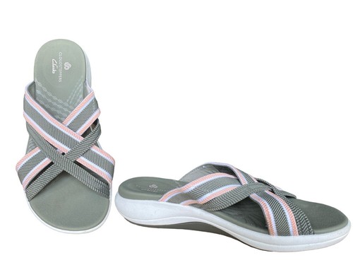 三彩　Clarks Cloudsteppers サンダル グレージュ Women's Mira Bay Stone Cloudsteppers™ Sandals | Clarks