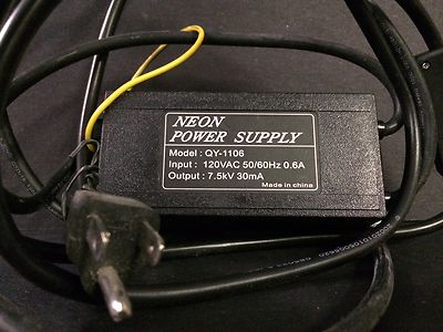 Strong NEON sign TRANSFORMER 7500 volts  7.5KV  7,500v 30ma  power supply 120v
