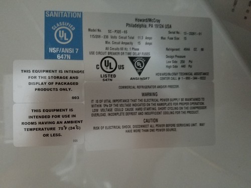 Howard-McCray SC-P32E-6S Commercial Refrigerator