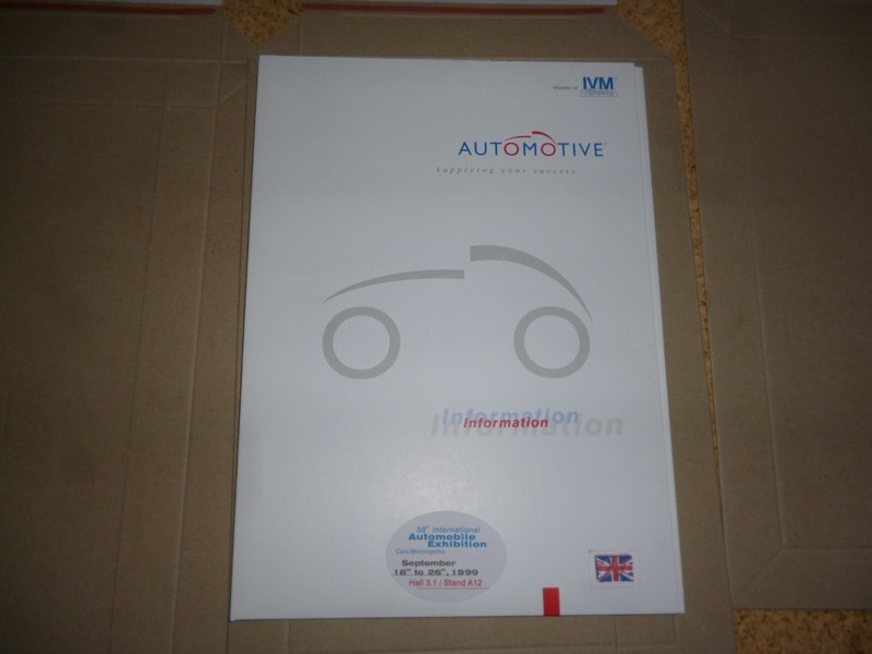 Ivm Press-Information Mappe + Fotos Tunning 1999