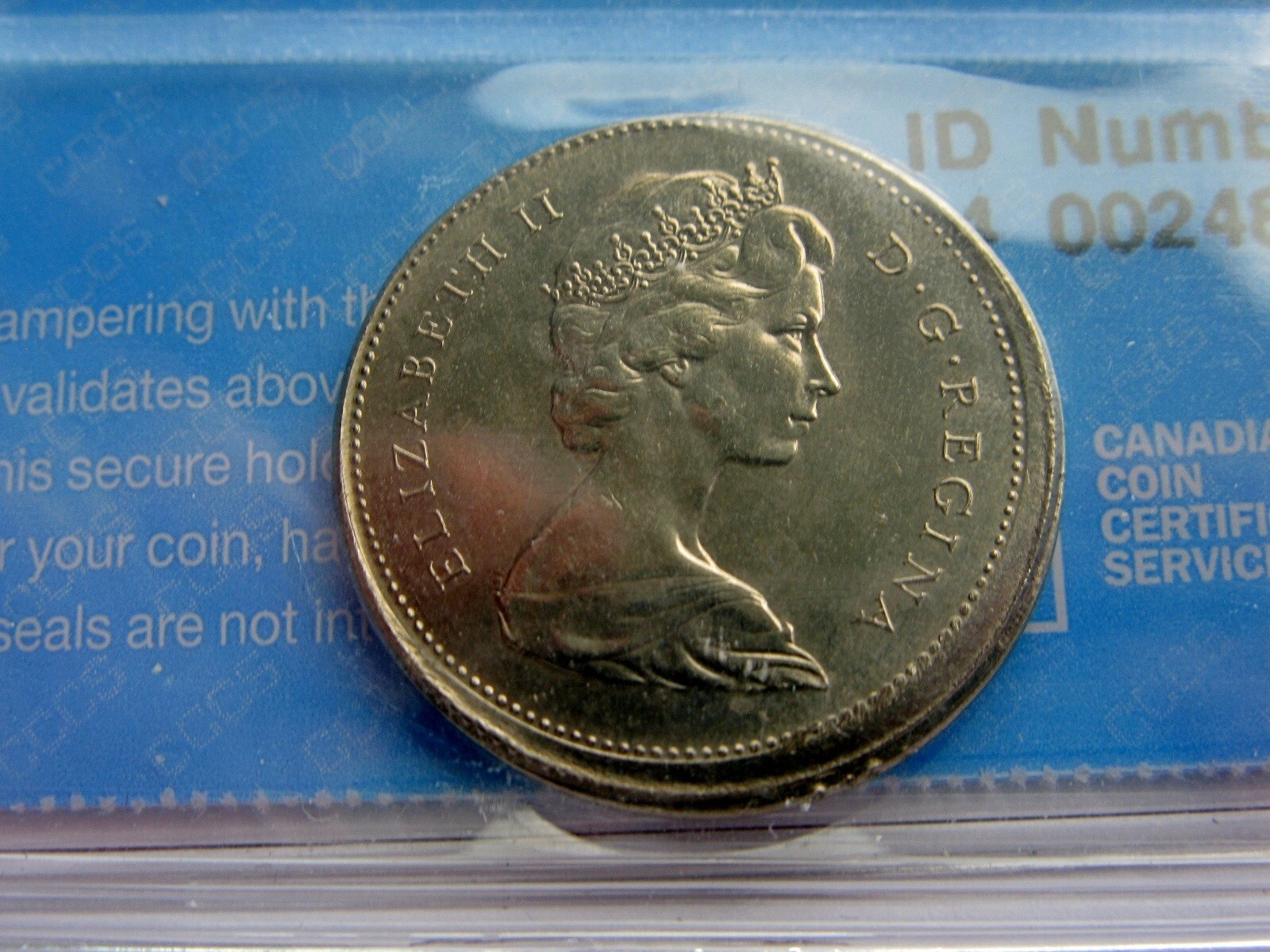 1971 Canada 25 Cents CCCS MS-64 - ** Broadstruck Error Off