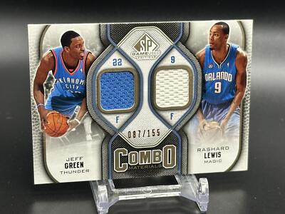 2009-10 SP Game Used #CM-LG Rashard Lewis / Jeff Green Combo Materials 155 #/155