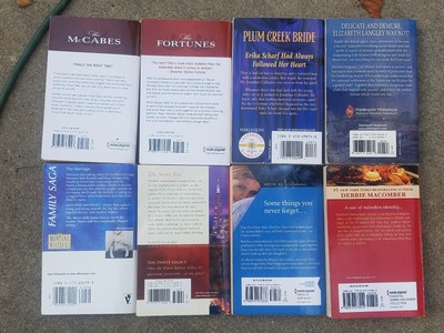 Lot of 8 Romance Books Historical Desire Western Medical Famous Family Harlequin