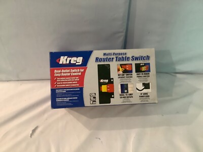 Kreg PRS3100 Black Plastic/Metal Multi-Purpose Router Table Switch 6.25 in. NEW