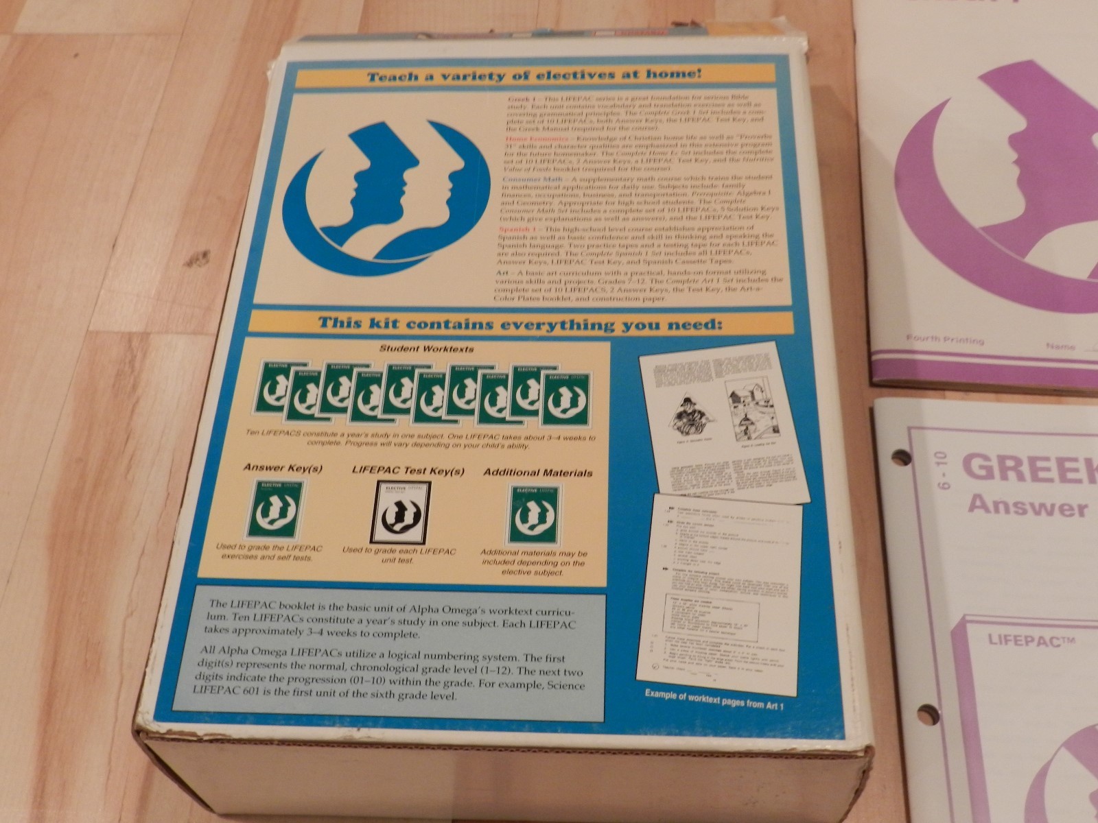 Lifepac home school electives  curriculum kit greek