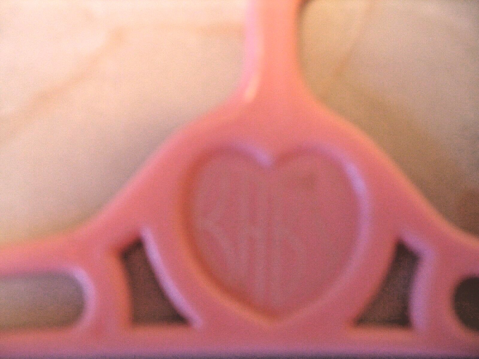 Vintage (1940's or 50's?)  Baby Hanger Pink Plastic 