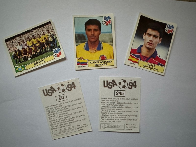 Panini World Cup Usa 94 Brown Braun Back German Version Select - Wm Wc 1994