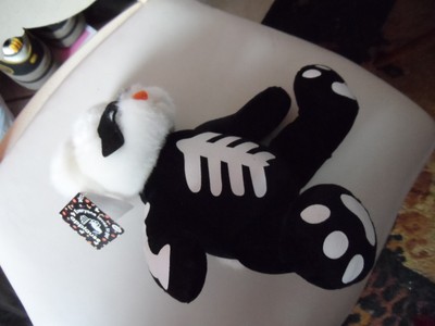 Halloween skeleton teddy bear by Applause