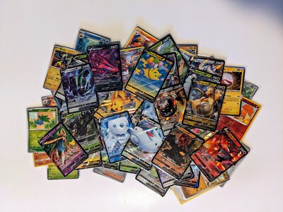 Pokemon Card Custom Pack 25 Cards with - VSTAR VMAX V EX GX HOLOs - Genuine TCG
