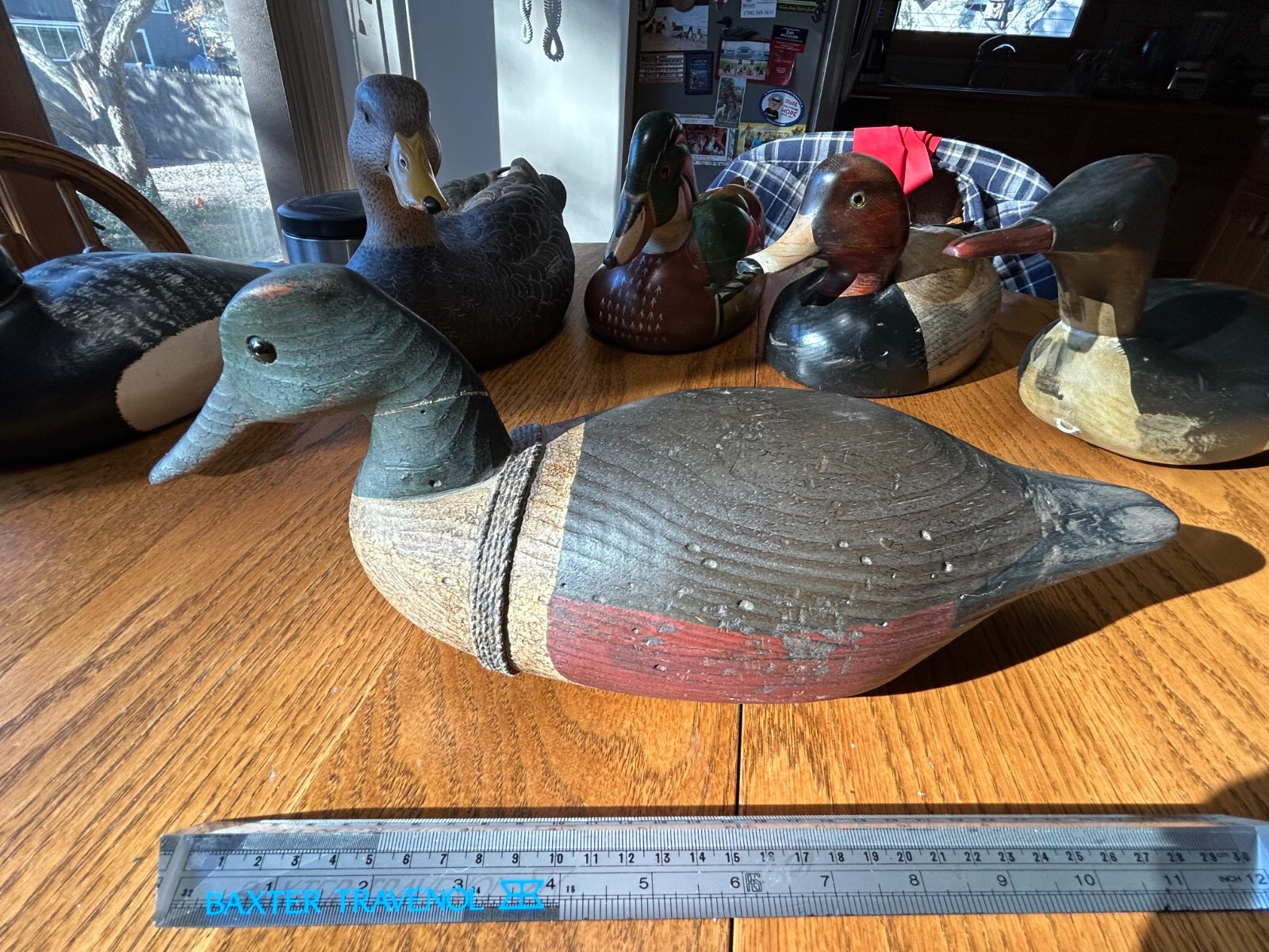 Excellent Condition Hand Crafted Wood Wooden Duck Decoy Folk
