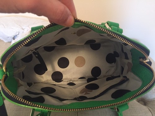 Kate Spade Grove Court Maise Green & Navy Satchel & Crossbody Bag